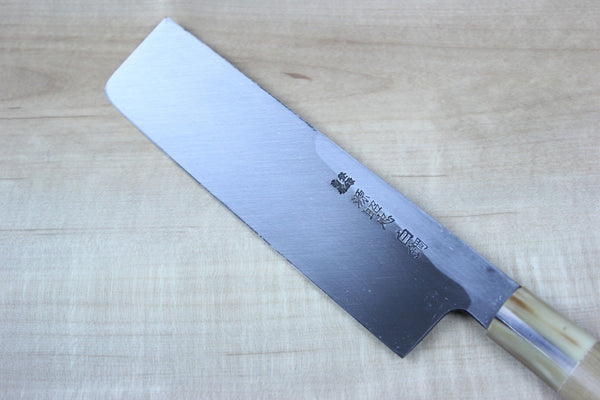 Mizuno Tanrenjo Akitada Hon Kasumi Series White Steel No.2 Usuba (180mm to 240mm, 5 sizes) - japanesechefsknife.mom