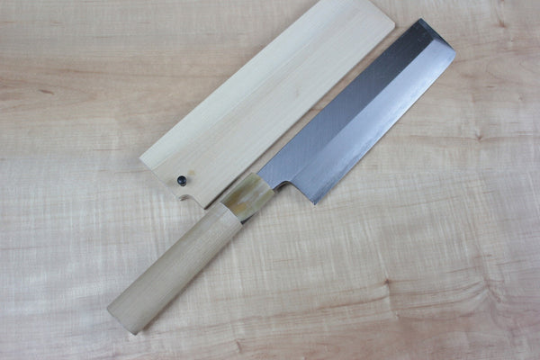 Mizuno Tanrenjo Akitada Hontanren Series Blue Steel No.2 Usuba (150mm to 240mm, 7 sizes) - japanesechefsknife.mom