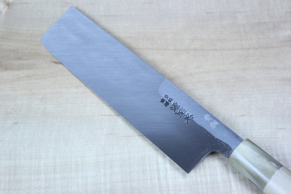 Mizuno Tanrenjo Akitada Hontanren Series Blue Steel No.2 Usuba (150mm to 240mm, 7 sizes) - japanesechefsknife.mom