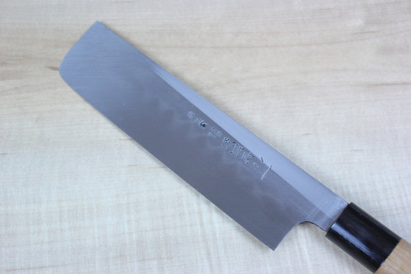 Mizuno Tanrenjo Akitada Honyaki DX Series Blue Steel No.2 Usuba (180mm to 240mm, 5 sizes) - japanesechefsknife.mom