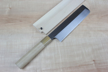 Mizuno Tanrenjo Akitada Honyaki Series White Steel Usuba (180mm to 240mm, 5 sizes) - japanesechefsknife.mom