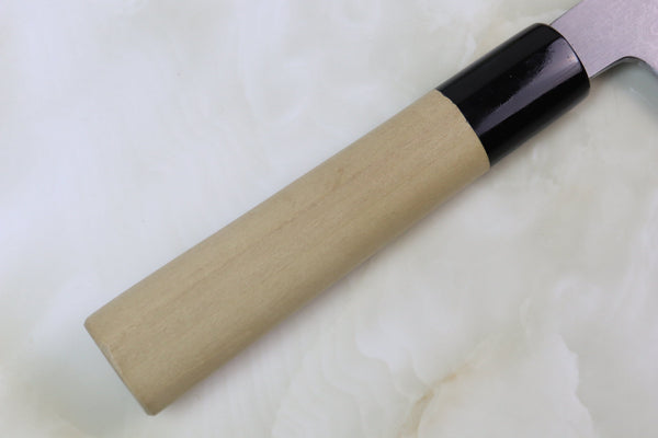 Mizuno Tanrenjo Akitada Ao Hagane DX Blue Steel No.1 Suminagashi Wa Gyuto (240mm and 270mm, 2 Sizes) - japanesechefsknife.mom