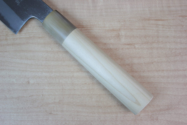 Mizuno Tanrenjo Wa Gyuto Mizuno Tanrenjo Akitada Ao Hagane DX Series Blue Steel No.1 Clad Wa Gyuto with Shinogi (210mm to 270mm, 3 sizes)