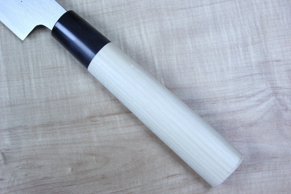 Mizuno Tanrenjo Akitada Hontanren Series Blue Steel No.2 Clad Wa Sujihiki (270mm and 300mm) - japanesechefsknife.mom
