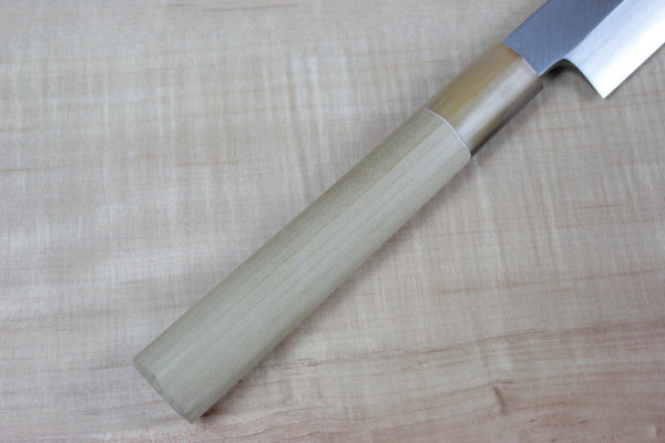 Mizuno Tanrenjo Akitada Ao Hagane DX Series Blue Steel No.1 Yanagiba (180mm to 360mm, 7 sizes) - japanesechefsknife.mom