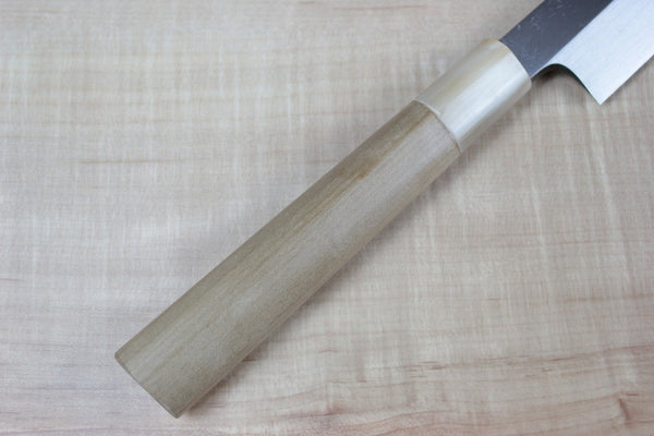 Mizuno Tanrenjo Akitada Honyaki Series White Steel Yanagiba (210mm to 360mm, 6 sizes) - japanesechefsknife.mom