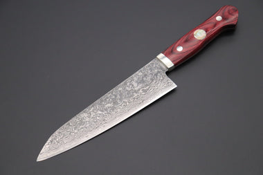 Mr. Itou Gyuto Mr. Itou “Luna Series” R-2 Custom Damascus Gyuto 170mm (6.6 inch) Red Color Micarta Handle (IT-140C)
