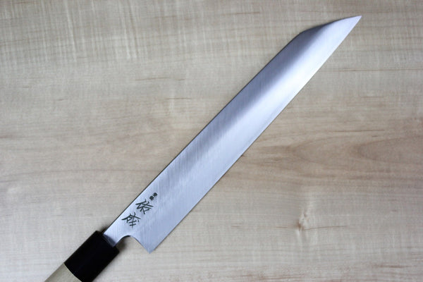 Sukenari Hon Kasumi White Steel No.2 Series Kiritsuke (Without Shinogi, 240mm and 270mm, 2 sizes) - japanesechefsknife.mom