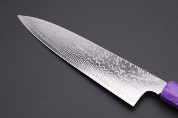 Sukenari Wa Gyuto SCL-254 ZDP189 Wa Gyuto 210mm (8.2 inch) Custom Limited Edition, Sukenari ZDP-189 Nickel Damascus Wa Gyuto 210mm (8.2 inch, SCL-254)