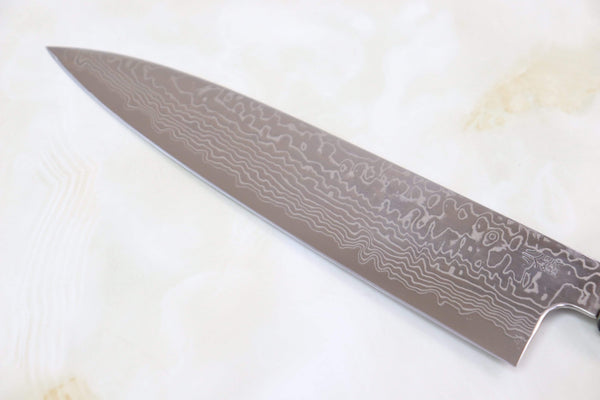 Sukenari Wa Gyuto Sukenari Gingami No.3 Nickel Damascus Wa Gyuto (210mm to 270mm, 3 sizes, Octagon Shaped Bocote Wooden Handle)