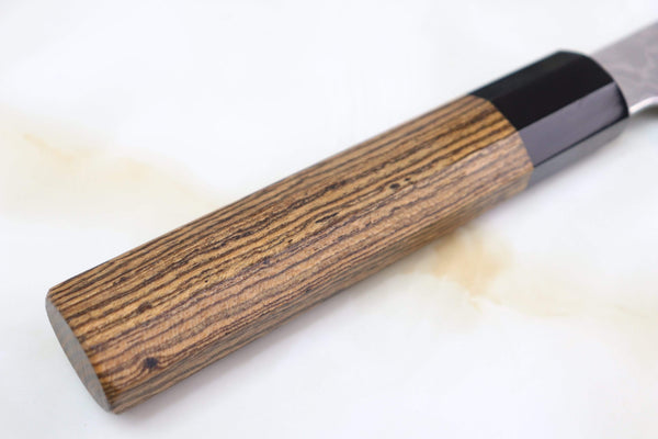 Sukenari Wa Gyuto Sukenari Gingami No.3 Nickel Damascus Wa Gyuto (210mm to 270mm, 3 sizes, Octagon Shaped Bocote Wooden Handle)