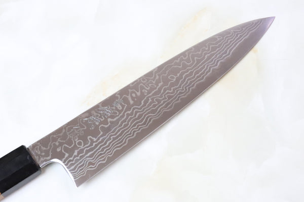 Sukenari ZDP-189 Nickel Damascus Wa Gyuto (210mm to 270mm, 3 sizes, Octagonal Bocote Wood Handle)