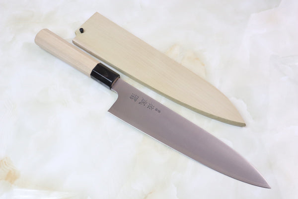 Sukenari ZDP-189 Wa Series Wa Gyuto (210mm to 270mm, 3 sizes, Octagon Shaped Magnolia Wooden Handle) - japanesechefsknife.mom