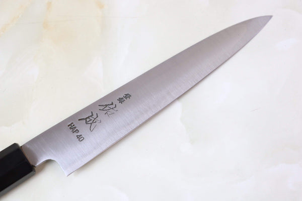 Sukenari Wa Petty Sukenari HAP-40 Series Wa Petty 165mm (6.4 inch, Octagonal Bocote Wood Handle with Water Buffalo Horn Ferrule)