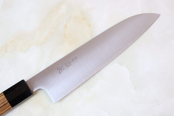 Sukenari Wa Santoku SR2-SB Wa Santoku 190mm(7.4 inch) Sukenari R-2 Clad Wa Series SR2-SB Wa Santoku 190mm (7.4 inch, Octagon Shaped Bocote Wood Handle)
