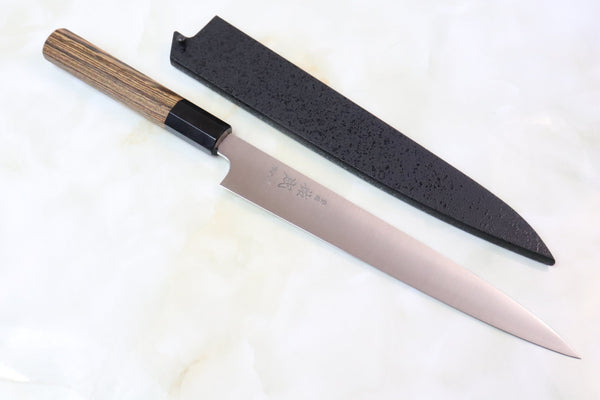 Sukenari HAP-40 Series Wa Sujihiki (240mm and 270mm, 2 sizes, Octagon Shaped Bocote Wood Handle) - japanesechefsknife.mom