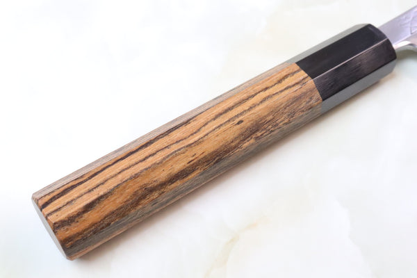 Sukenari Special Steel Series Super X Yanagiba (240mm and 300mm, 2 sizes, Octagon Shaped Bocote Wooden Handle)
