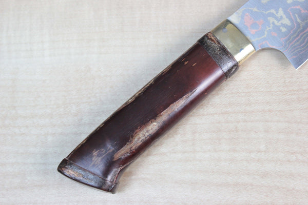 Master Saji Rainbow Damascus Sakura Series Gyuto (210mm and 240mm, 2 Sizes) - japanesechefsknife.mom