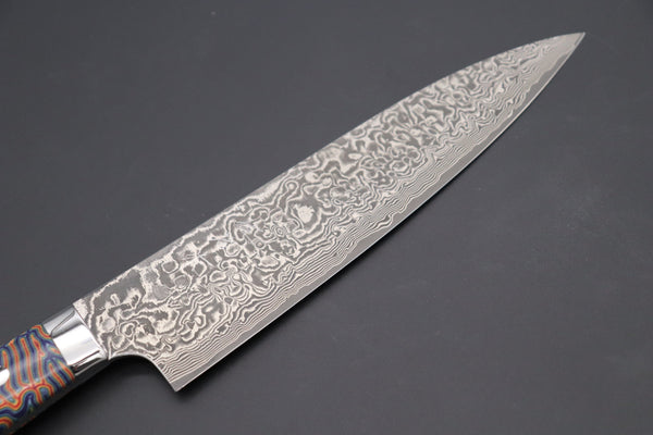 Takeshi Saji Gyuto Takeshi Saji SUMMIT ― Limited Edition Custom Series SMT-468 R-2 Custom Damascus Gyuto 210mm (8.2 Inch)