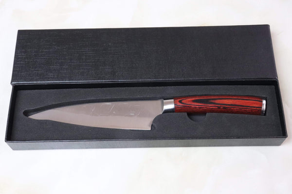 Takeshi Saji Petty Takeshi Saji SRS-13 “ARC” Petty 135mm (5.3 inch, Red-Pakka Wood Handle, ARC-1)