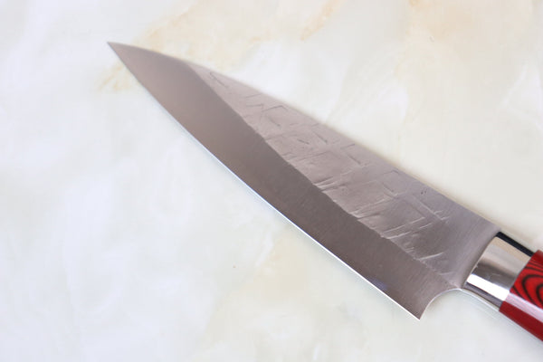 Takeshi Saji Petty Takeshi Saji SRS-13 Custom Series Petty 135mm (5.3 inch, Red & Black Linen Micarta Handle)