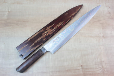 Master Saji Rainbow Damascus Sakura Series Sujihiki 270mm (10.6 inch) - japanesechefsknife.mom