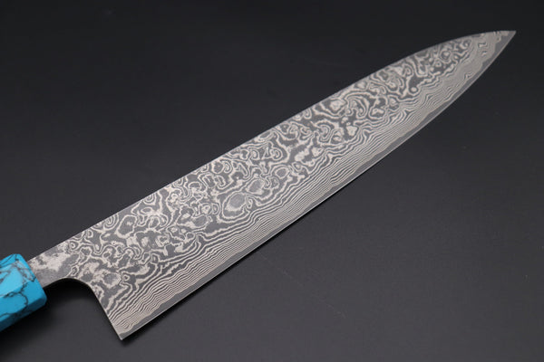 Takeshi Saji Wa Gyuto STCL-176 Wa Gyuto 240mm (9.4 inch) Takeshi Saji SUMMIT ― Limited Edition Custom Series R-2 Damascus Wa Series Wa Gyuto 240mm (8.2 Inch, STCL-176)