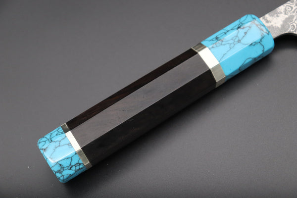 Takeshi Saji Wa Gyuto STCL-176 Wa Gyuto 240mm (9.4 inch) Takeshi Saji SUMMIT ― Limited Edition Custom Series R-2 Damascus Wa Series Wa Gyuto 240mm (8.2 Inch, STCL-176)